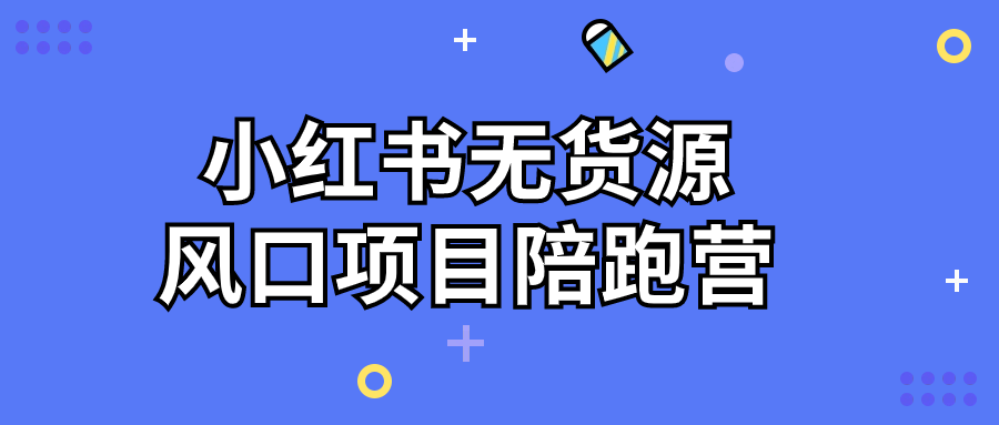 小红书无货源风口项目陪跑营-游戏广场